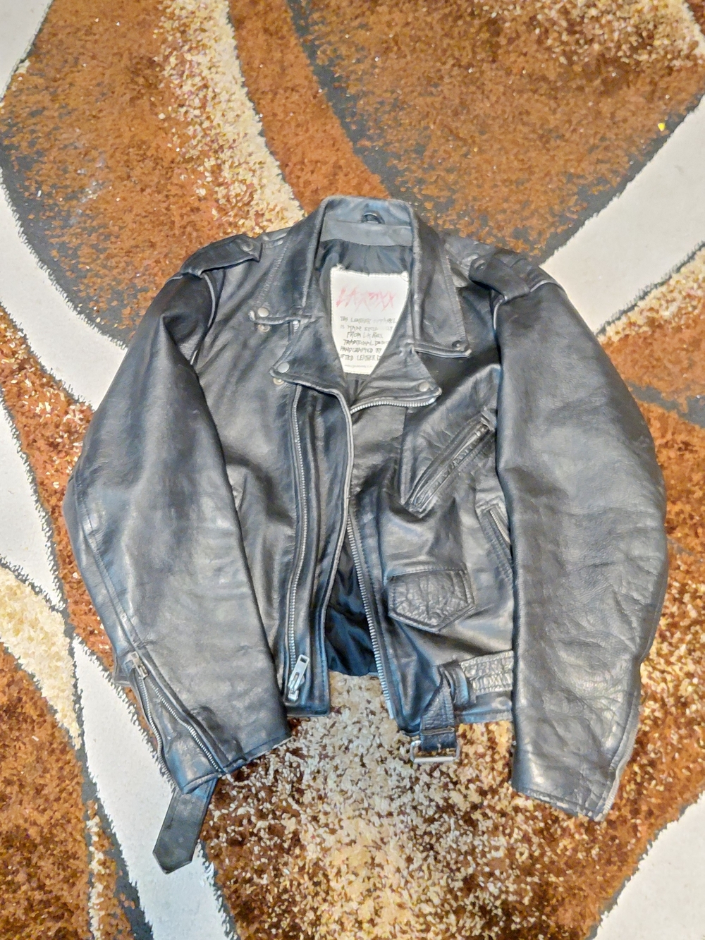 Black Leather Biker Jacket - Performance Motorcycle Style